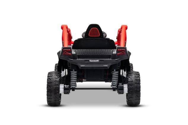Electric Ride-on car Kawasaki TERYX KRX 1000 12V, red, single seat, rear axle suspension, 2.4 Ghz re