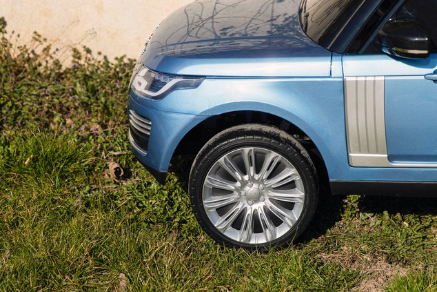 Electric Ride-On Range Rover, Black, Double Leather Seat, LCD Display with USB Input, 4x4 Drive, 2x