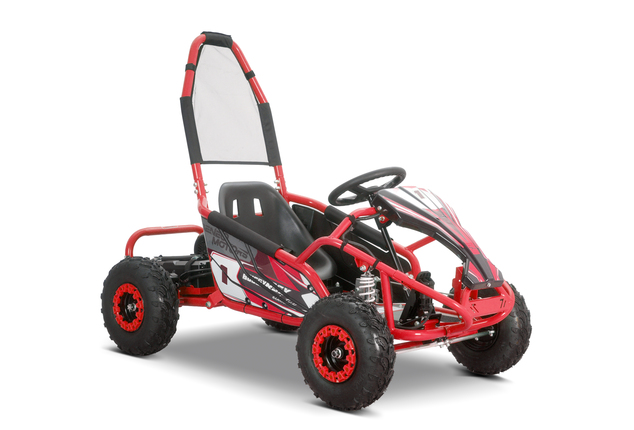 Go-kart électrique 1 000 W | Beneo Motors BUGGY RSX Electric | Rouge | 48 V | 30 km/h