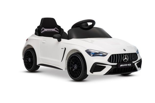 Electric Ride-on car Mercedes CLE 12V with rear-wheel drive, white, Single seater, Lithium battery, 