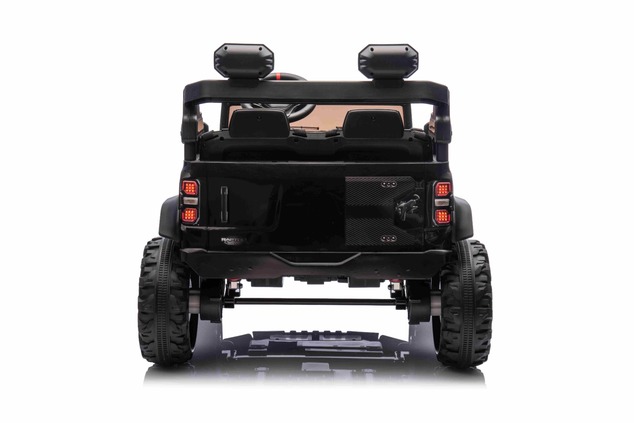 Ford Bronco XL elektrische kinderauto met achterwielaandrijving, gelicentieerd (tweezitter), zwart, 