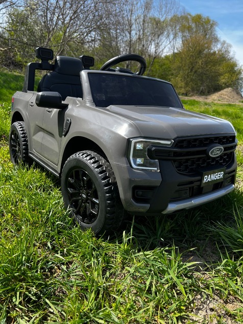 Electric Ride-on car FORD 707, blue, Leather seat, 2.4 GHz remote control, Bluetooth / USB Input, Su