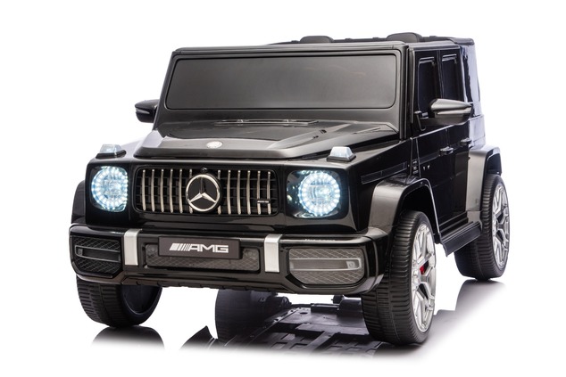 Electric Ride-on car Mercedes-Benz G63 AMG 4x4 Two-seater 24V, black, MP3 Player with USB/AUX and Bl