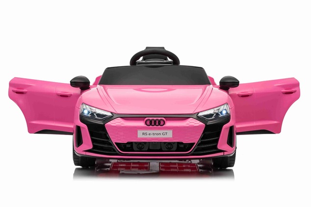 Electric Ride-on car Audi RS E-tron GT 12V, pink, wide single seat, 2.4 GHz remote control, USB / AU