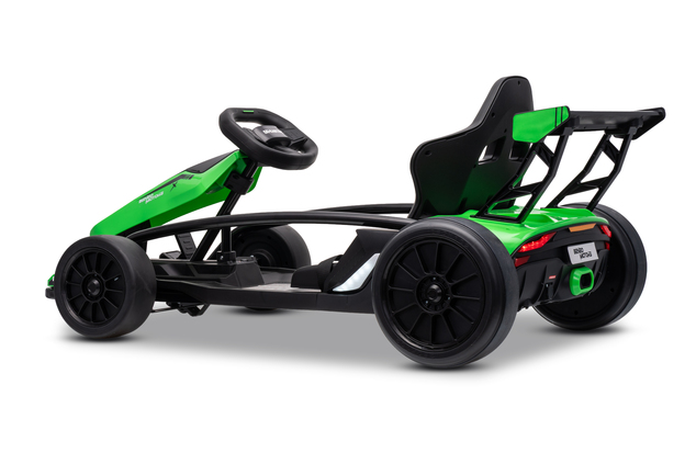 Drift kart elettrico per bambini 24 V | Beneo Motors Drift Car | Verde | 2 × 200 W | Batteria al litio