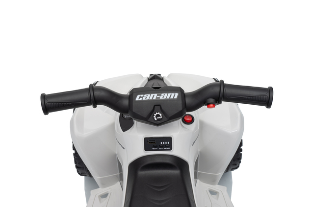 Licencovaná dětská elektrická mini čtyřkolka 25 W | Can-Am Renegade | Lithiový akumulátor 7,2 V | Bílá