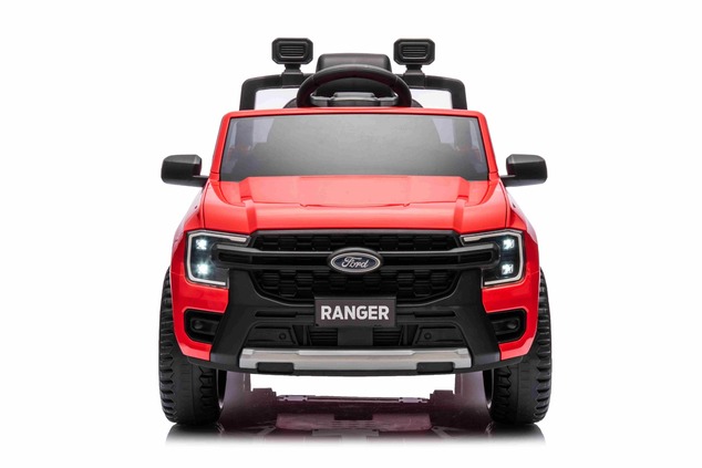 Electric Ride-on car FORD 707 12V, Red, Leather seat, 2.4 GHz remote control, Bluetooth / USB Input,