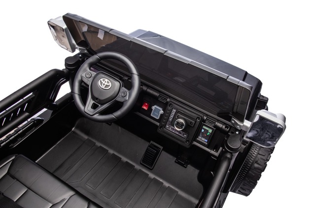 Electric Ride-on car Toyota FJ Cruiser XXL with 4x4 drive, licensed (Two-seater), black, Portable li