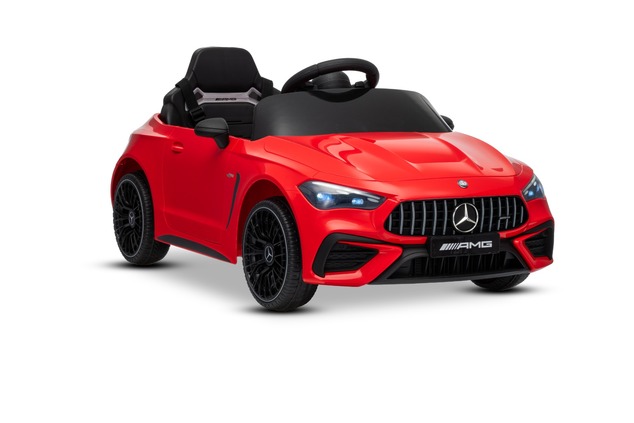 Electric Ride-on car Mercedes CLE 12V with rear-wheel drive, red, Single seater, Lithium battery, LE