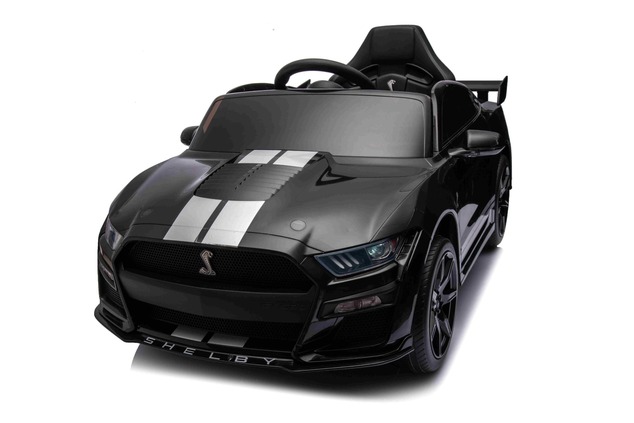 Ford Shelby Mustang GT 500 Cobra Electric Ride-on car, Black, 2.4 GHz Remote control, USB input, LED