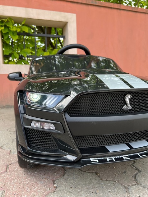 Ford Shelby Mustang GT 500 Cobra Electric Ride-on car, Red, 2.4 GHz Remote control, USB input, LED l