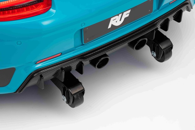 Electric Ride-on car RUF GT 12V, blue, Opening doors, 2.4 GHz remote control, LED lights front and r