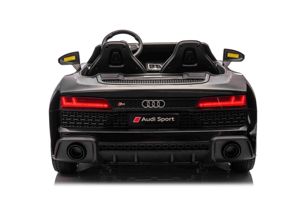 UTV elektrische kinderauto 24V | Audi R8 SPYDER | 2-zitter | zwart | MP3-speler met USB/AUX en Bluet