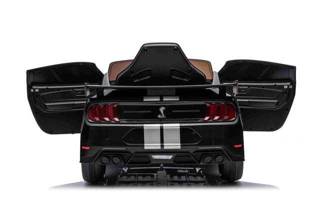 Ford Shelby Mustang GT 500 Cobra Electric Ride-on car, Black, 2.4 GHz Remote control, USB input, LED