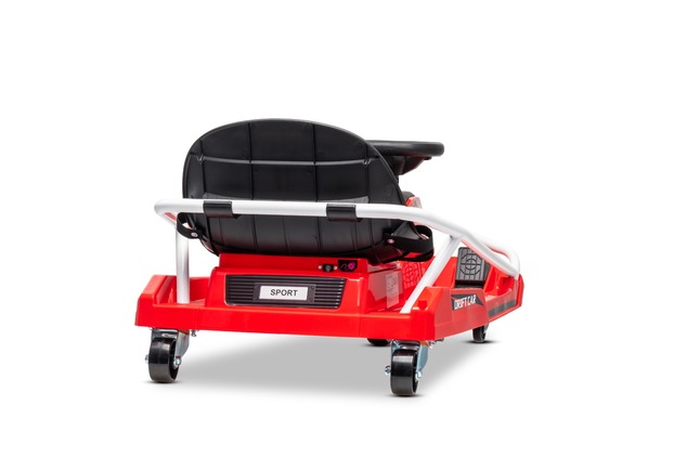 Drift kart elettrico Beneo Motors 24V, Rosso, Motore brushless 300 W, Batteria al litio, Modalità dr