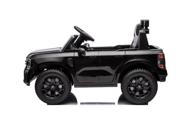 Electric Ride-on car FORD 707 12V, black, Leather seat, 2.4 GHz remote control, Bluetooth / USB Inpu
