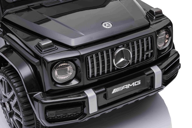 Electric ride-on car Mercedes G with high doors, black, Single seater, 12V battery, 2.4 GHz Remote c