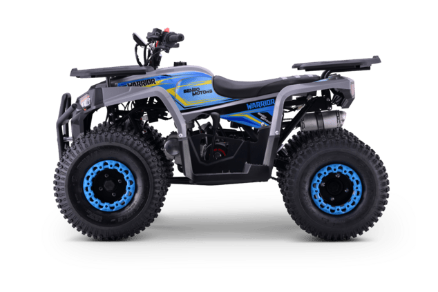 Kids Petrol Quad 125cc | Beneo Motors Warrior Blue | Ages 8+ | Reverse Gear &amp; Speed Limiter