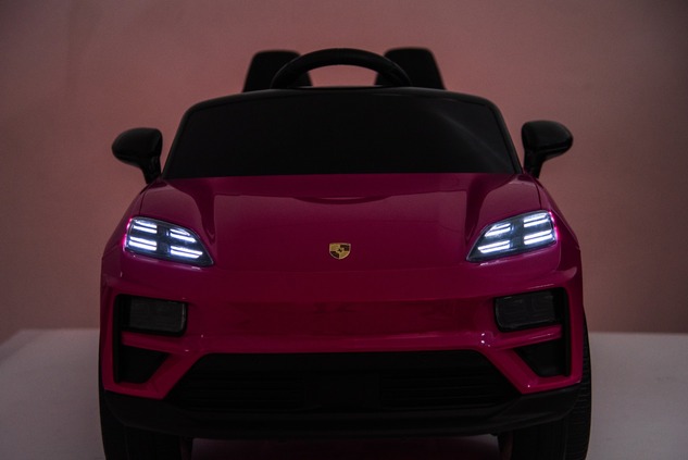 Electric Ride-on car Porsche Macan 12V Licensed with rear-wheel drive (Single seat), pink, Lithium b