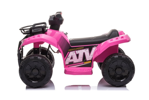 Electric QUAD MINI 6V, Pink, MP3 player with USB / AUX input, 1 X 25W Engine, 6V / 4Ah battery, func