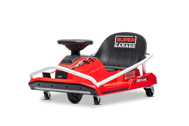 Drift kart elettrico Beneo Motors 24V, Rosso, Motore brushless 300 W, Batteria al litio, Modalità dr