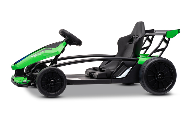 Drift kart elettrico per bambini 24 V | Beneo Motors Drift Car | Verde | 2 × 200 W | Batteria al litio