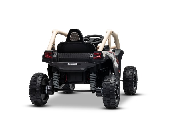 Electric Ride-on car Kawasaki TERYX KRX 1000 12V, khaki, single seat, rear axle suspension, 2.4 Ghz 