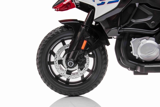 Electric Motorbike BMW F850 GS, Licensed, 12V battery, EVA soft wheels, 2 x 35W Engines, LED Lights,