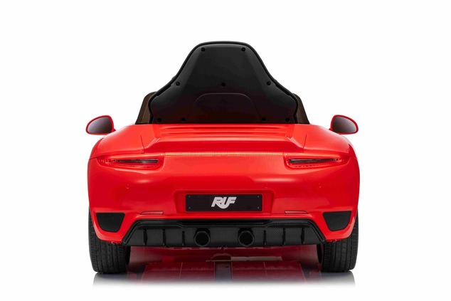 Electric Ride-on car RUF GT 12V, red, Opening doors, 2.4 GHz remote control, LED lights front and re