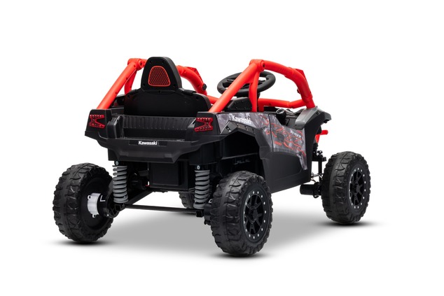 Electric Ride-on car Kawasaki TERYX KRX 1000 12V, red, single seat, rear axle suspension, 2.4 Ghz re