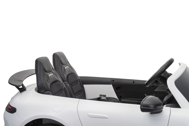 Electric Ride-on car Mercedes GT63 AMG 24V with 4x4 drive, yellow, Two-seater, Adjustable driver's s