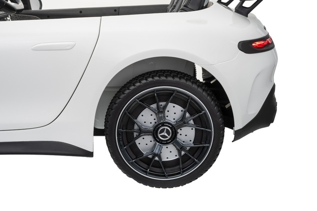 Electric Ride-on car Mercedes GT63 AMG 24V with 4x4 drive, yellow, Two-seater, Adjustable driver's s