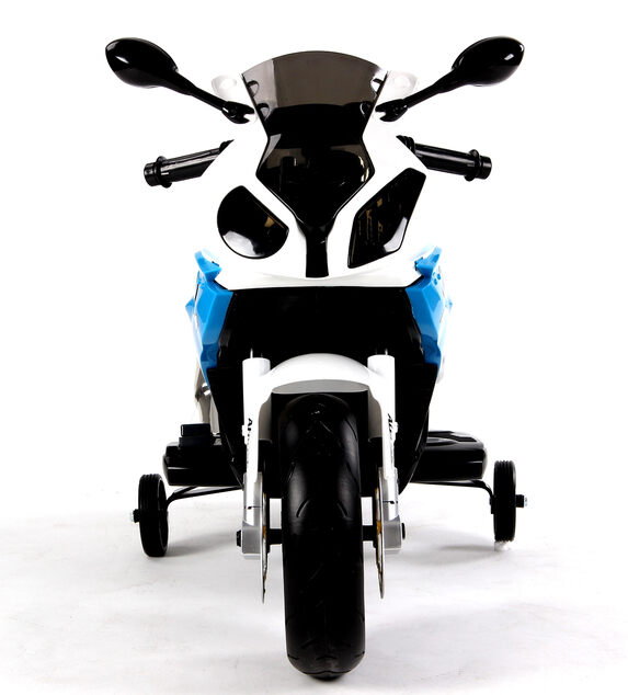 Moto électrique enfant BMW S 1000 RR, véhicule à batterie, sous licence, roues EVA souples, cadre en