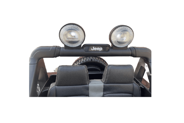 Electric Ride-On JEEP Wrangler, Green, Double Leather Seat, Radio with Bluetooth and USB Input, 4x4 