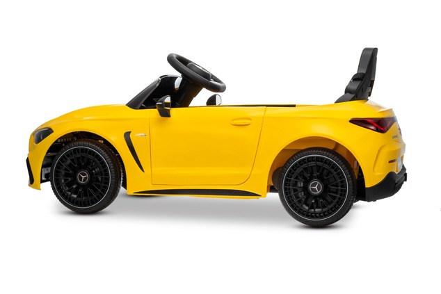 Electric Ride-on car Mercedes CLE 12V with rear-wheel drive, yellow, Single seater, Lithium battery,