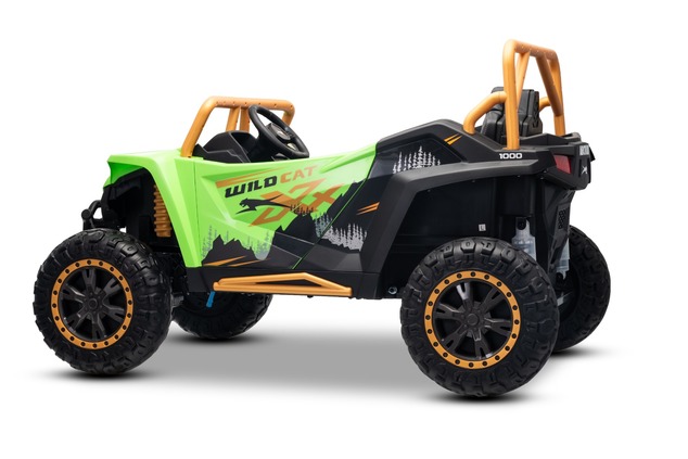 Electric Ride-on buggy Artic CAT XXL 4x4 24V, green, two-seater, Soft EVA wheels, Powerful engines, 