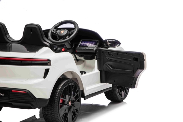 Electric Ride-on car Porsche Macan 12V Licensed with rear-wheel drive (Single seat), white, Lithium 