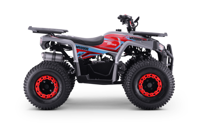 Kids Petrol Quad 125cc | Beneo Motors Warrior Red | Ages 8+ | Reverse Gear &amp; Speed Limiter