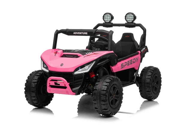 Auto elettrica per bambini T-REX Ride 4x4 24V | 2 posti | Rosa | Lettore MP3 con ingresso USB/AUX | 