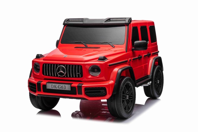 Electric Ride-on car Mercedes-Benz G63 AMG 4x4² Two-seater 12V, red, MP3 Player with USB/AUX input,