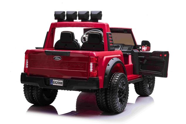 Electric Ride-On Toy Car Duty 24V red, Two-seater, 4X4 drive with high-performance 24V Engines and s