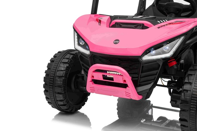 Auto elettrica per bambini T-REX Ride 4x4 24V | 2 posti | Rosa | Lettore MP3 con ingresso USB/AUX | 