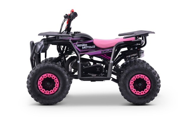 Kids Petrol Pocket Quad 49cc | Beneo Motors Escape Pink | Ages 4+ | Speed Limiter
