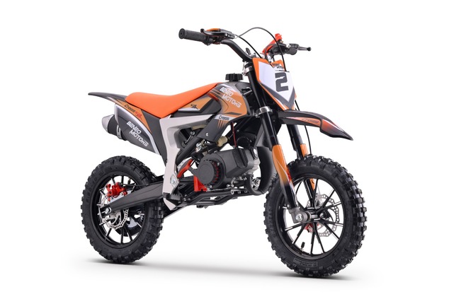 Kids Petrol Dirt Bike 50cc | Beneo Motors CROSS SX Orange | Ages 4–8 | Speed Limiter