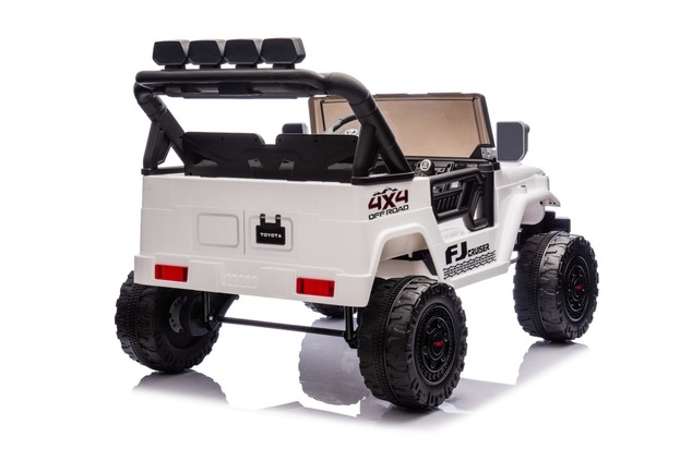 Electric Ride-on car Toyota FJ Cruiser XXL with 4x4 drive, licensed (Two-seater), white, Portable li