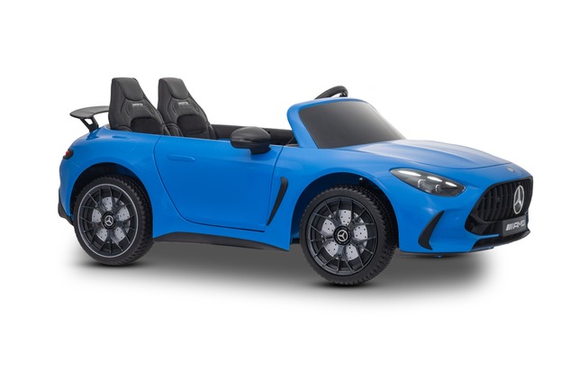 Electric Ride-on car Mercedes GT63 AMG 24V with 4x4 drive, blue, Two-seater, Adjustable driver's sea