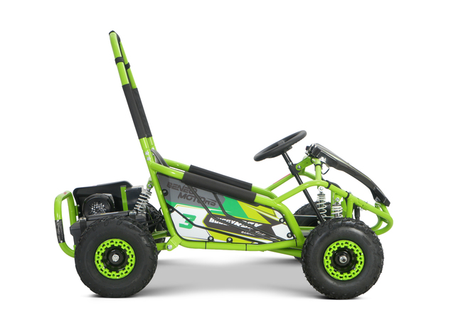 Go-kart électrique 1 000 W | Beneo Motors BUGGY RSX Electric | Vert | 48 V | 30 km/h