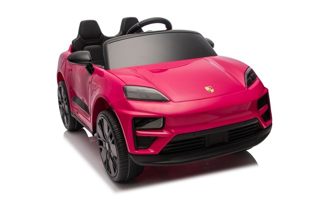 Electric Ride-on car Porsche Macan 12V Licensed with rear-wheel drive (Single seat), pink, Lithium b