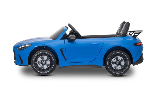 Electric Ride-on car Mercedes GT63 AMG 24V with 4x4 drive, blue, Two-seater, Adjustable driver's sea