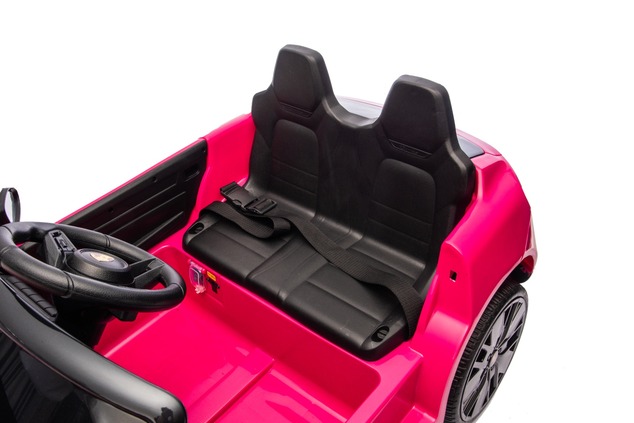 Electric Ride-on car Porsche Macan 12V Licensed with rear-wheel drive (Single seat), pink, Lithium b